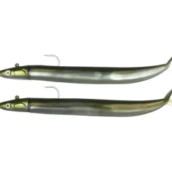 Fiiish Kit Leurre Souple Arme Double Combo Crazy Sand Eel 150 + Tête Plombée Off Shore