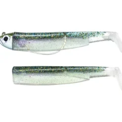 Fiiish Kit Leurre Souple Arme Combo Black Minnow 120 + Tete Plombee Shore