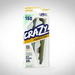 Fiiish Kit Leurre Souple Arme Double Combo Crazy Paddle Tail 150 + Tête Plombée Off Shore
