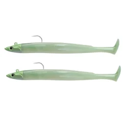 Fiiish Kit Leurre Souple Arme Double Combo Crazy Paddle Tail 150 + Tête Plombée Shore