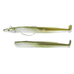 Fiiish Kit Leurre Souple Arme Combo Black Eel 200 + Tete Plombee Shore