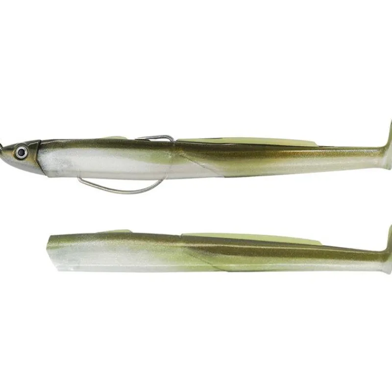 Fiiish Kit Leurre Souple Arme Combo Black Eel 150 + Tete Plombee Shallow