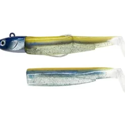 Fiiish Kit Leurre Souple Arme Combo Black Minnow 90 + Tete Plombee Extra Deep