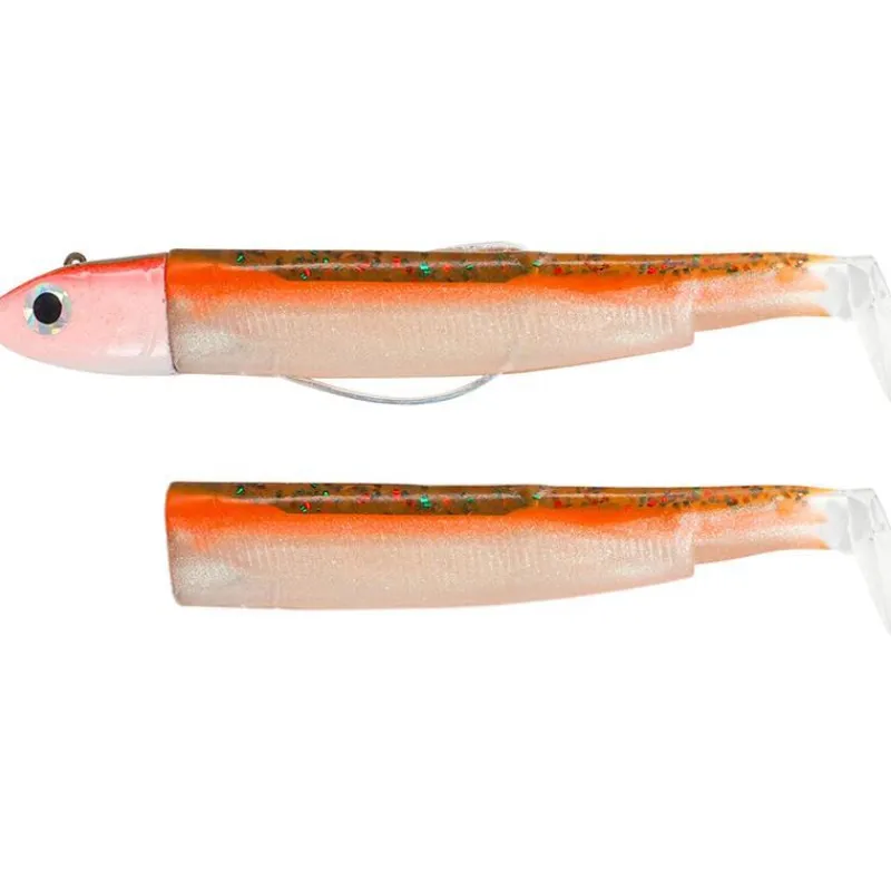 Fiiish Kit Leurre Souple Arme Combo Black Minnow 200 + Tete Plombee Off Shore