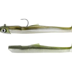 Fiiish Kit Leurre Souple Arme Double Combo Mud Digger 90 + Tete Plombee Medium