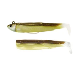 Fiiish Kit Leurre Souple Arme Combo Black Minnow 120 + Tete Plombee Search