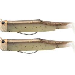 Fiiish Kit Leurre Souple Arme Double Combo Black Minnow 120 + Tete Plombee Pug