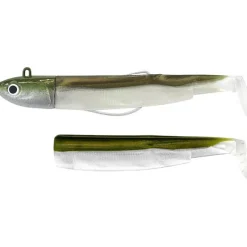 Fiiish Kit Leurre Souple Arme Combo Black Minnow 120 + Tete Plombee Deep