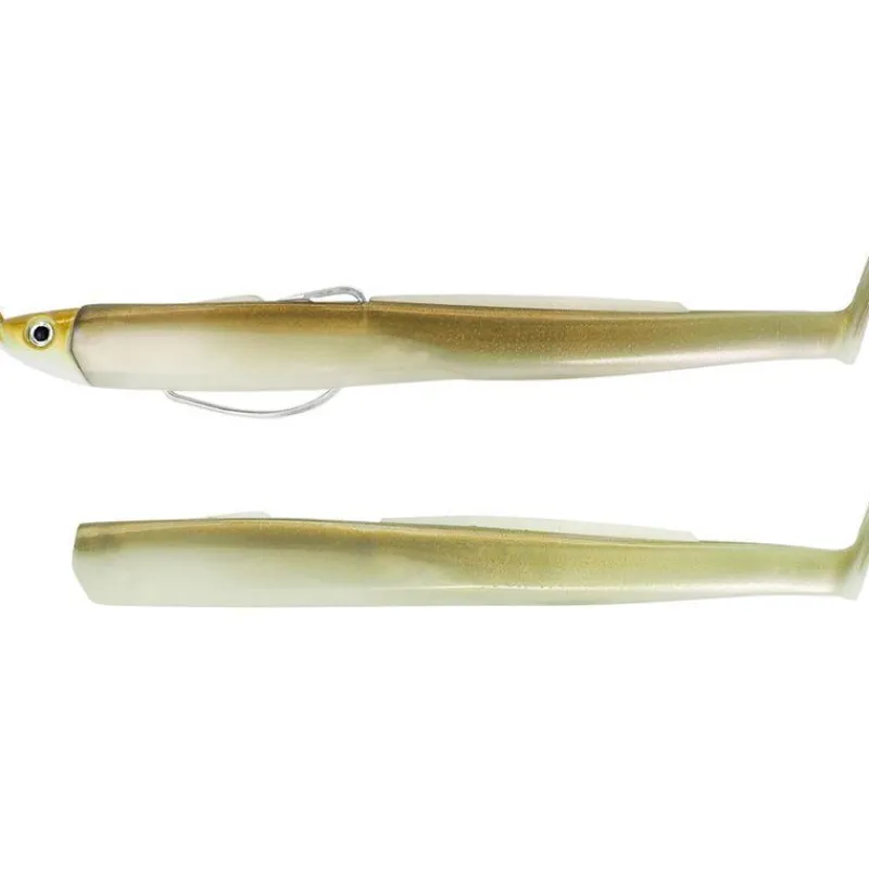 Fiiish Kit Leurre Souple Arme Combo Black Eel 110 + Tete Plombee Shallow