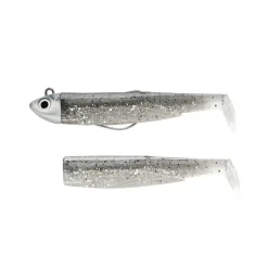 Fiiish Kit Leurre Souple Armé Combo Black Minnow 105 + Tête Plombée Search