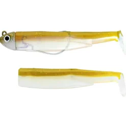 Fiiish Kit Leurre Souple Armé Combo Black Minnow 105 + Tête Plombée Shore