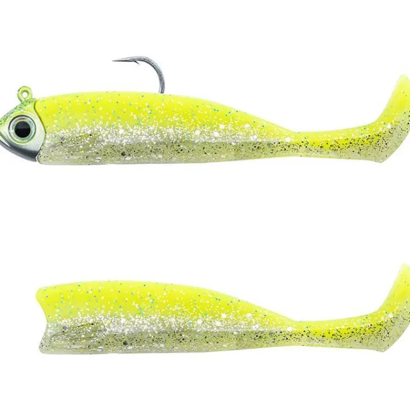Fiiish Kit Leurre Souple Armé Combo Master Shad 100 + Tête Plombée Light
