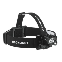 MOONLIGHT Lampe Frontale Bright As Day 800 Ultra Pack Avec Une Batterie Supplémentaire