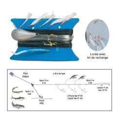 Flashmer Ligne De Traine Bateau Ecoline Aquatic + Kit De Rechange
