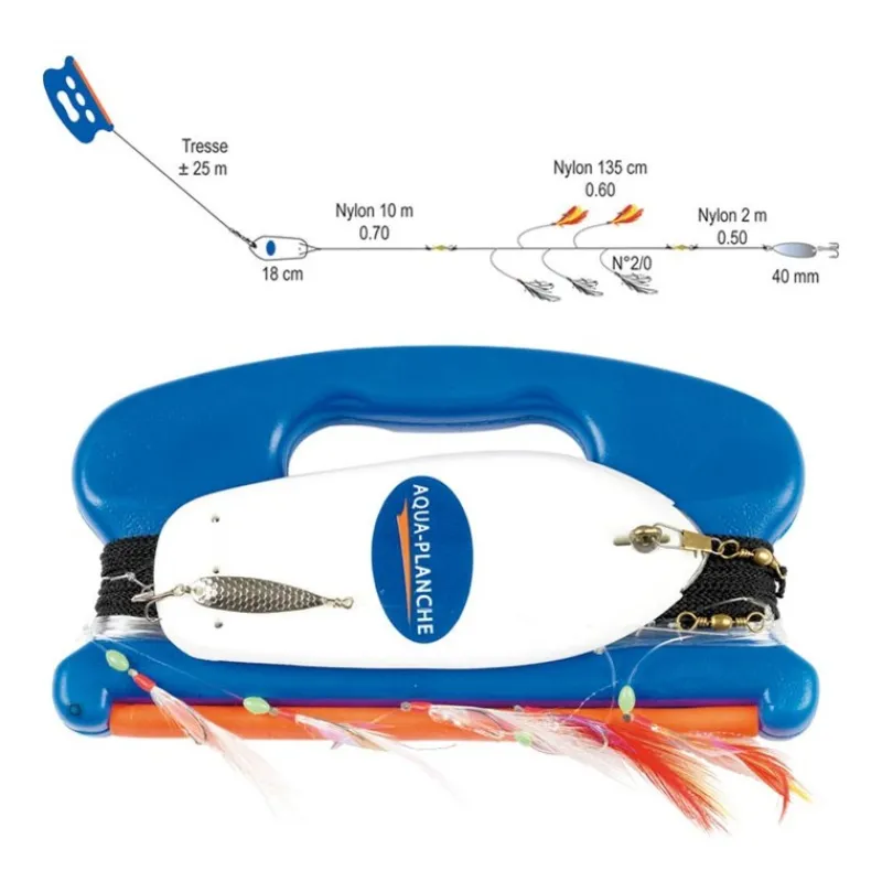 Flashmer Ligne De Traine Aqua Plumes