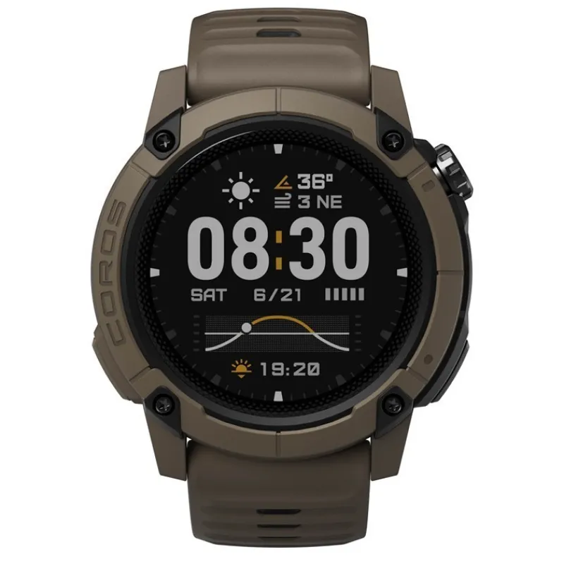 Coros Montre Pêche Gps Nomad Brown