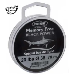 Powerline Nylon A Bas De Ligne Memory Free Black Power