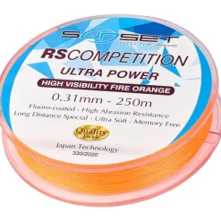 Sunset Nylon Rs Competition Ultra Power Hi-Visibility Fire Orange - 250M