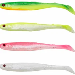 Savage Gear Pack Leurre Souple Slender Scoop Shad Mix - Par 4