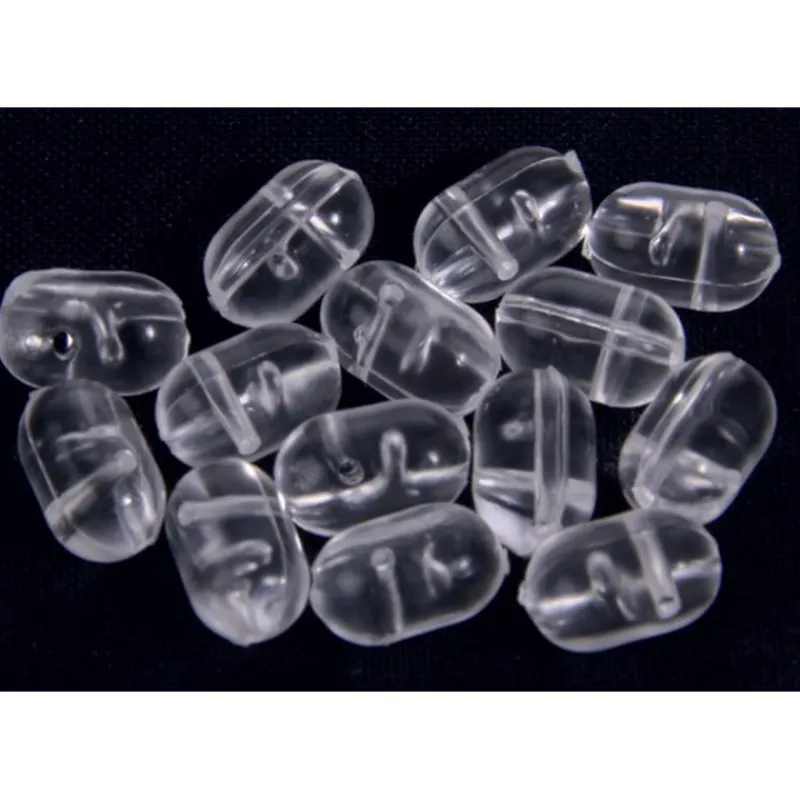 Vercelli Perle Dure Ovales Transparentes Double Trou