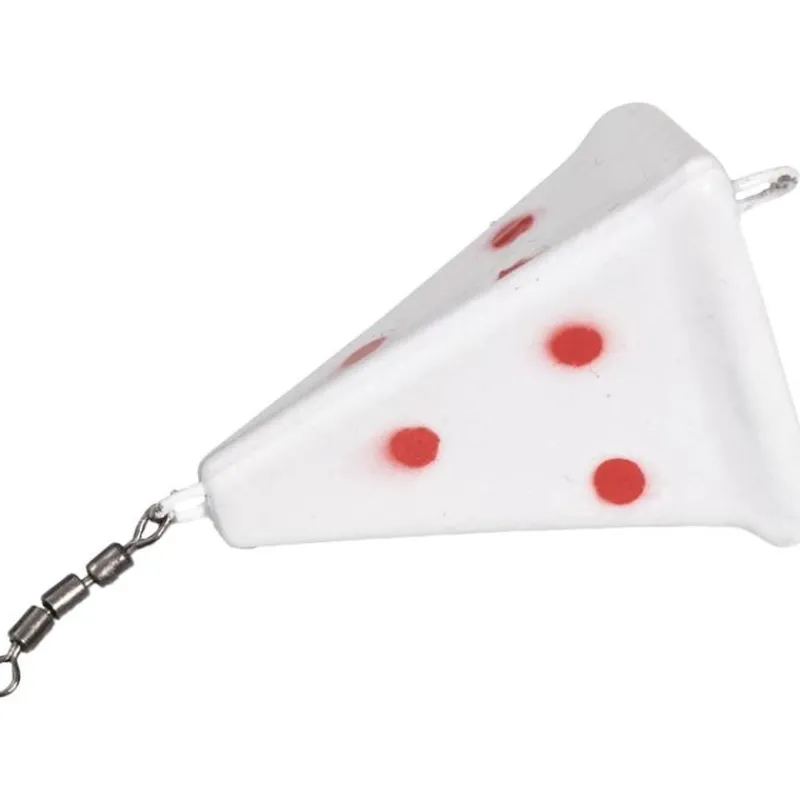 Zebco Plomb Flatty Scratcher Lead - Rouge Fluo/Pois Rouges
