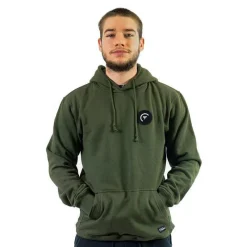 Sur vos traces Sweat À Capuche Pêche Personnalisable - Kaki