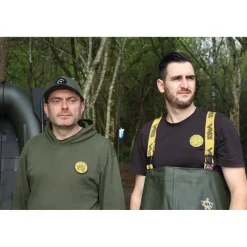 Sur vos traces Sweat À Capuche Pêche Personnalisable - Kaki