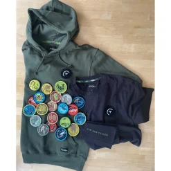 Sur vos traces Sweat À Capuche Pêche Personnalisable - Noir