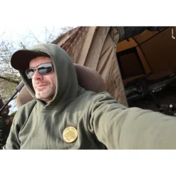 Sur vos traces Sweat À Capuche Pêche Personnalisable - Noir