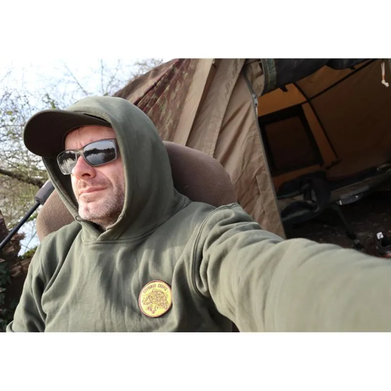 Sur vos traces Sweat À Capuche Pêche Personnalisable - Noir
