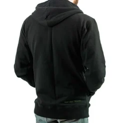 Sur vos traces Sweat À Capuche Zippé Pêche Personnalisable - Noir