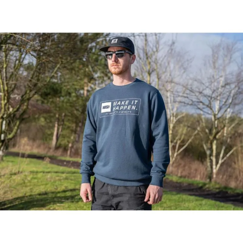 Nash Sweat Homme Make It Happen Coordinates Jumper - Navy