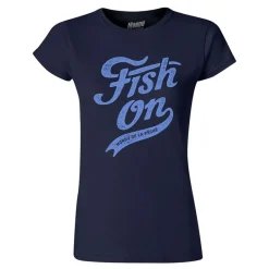 Cyril Chauquet Tee Shirt Manches Courtes Femme Fish On Vintage - Marine