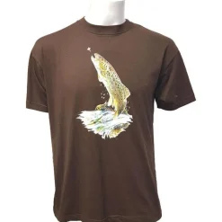 Bartavel Tee Shirt Manches Courtes Homme Truite - Chocolat