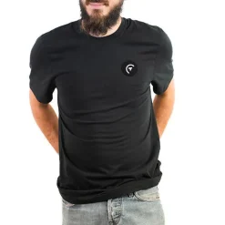 Sur vos traces Tee Shirt Pêche Personnalisable - Noir