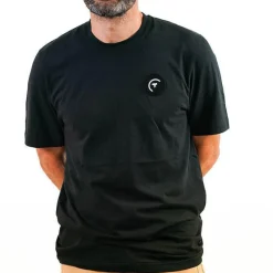 Sur vos traces Tee Shirt Pêche Personnalisable - Noir