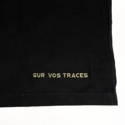 Sur vos traces Tee Shirt Pêche Personnalisable - Noir