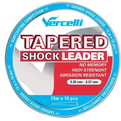 Vercelli Tete De Ligne Tapered Shock Leader Transparent 15M X 10