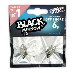 Fiiish Tete Plombee Black Minnow Off Shore