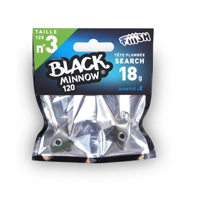 Fiiish Tete Plombee Black Minnow Search