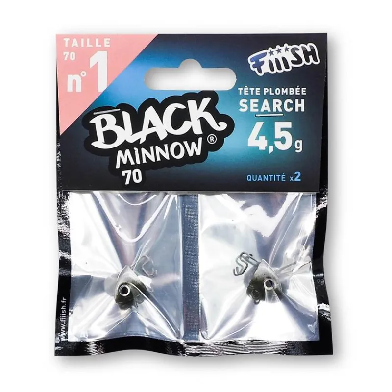 Fiiish Tete Plombee Black Minnow Search