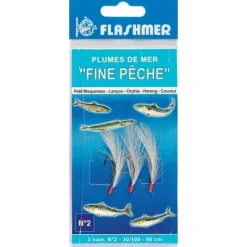 Flashmer Train De Plumes Fine Pêche