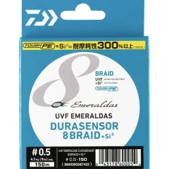 Daiwa Tresse Emeraldas Durasensor 8 Braid +Si 2 Multicolore - 150M