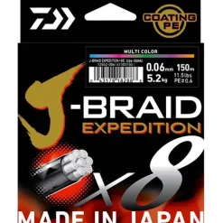 Daiwa Tresse J-Braid Expedition X8 Multicolore - 500M