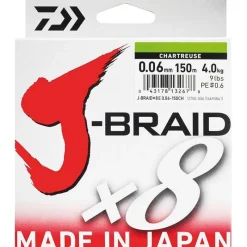 Daiwa Tresse J Braid X 8 Chartreuse - 300M
