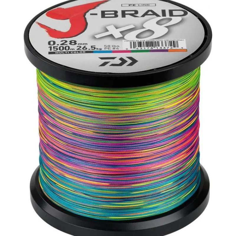 Daiwa Tresse J Braid X 8 Multicolore - 1500M