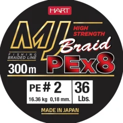 Hart Tresse Mj Braid - Fluo Green - 300M