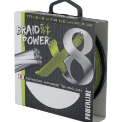Powerline Tresse Braid Power X8 - Vert - 135M