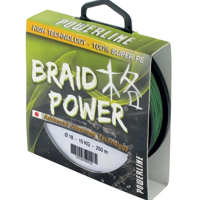 Powerline Tresse Braid Power - Vert - 250M
