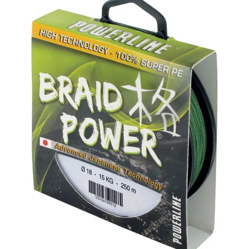 Powerline Tresse Braid Power - Vert - 130M